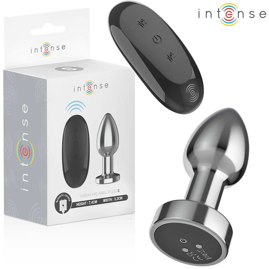 Plug anal vibrant en métal avec télécommande — vue principale