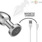 Plug anal vibrant en métal avec télécommande — angle alternatif