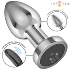 Plug anal vibrant en métal avec télécommande — détail base