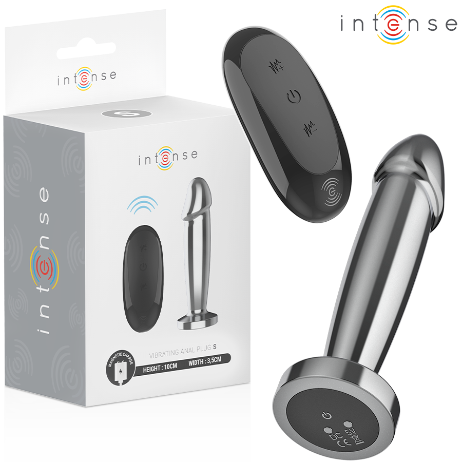 Plug anal vibrant en métal avec télécommande — vue principale
