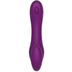 Vibrateur sans strapless 2 en 1 avec télécommande violet
