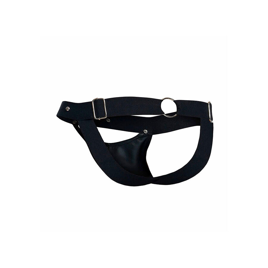 Jockstrap homme en similicuir poche maintien — vue principale