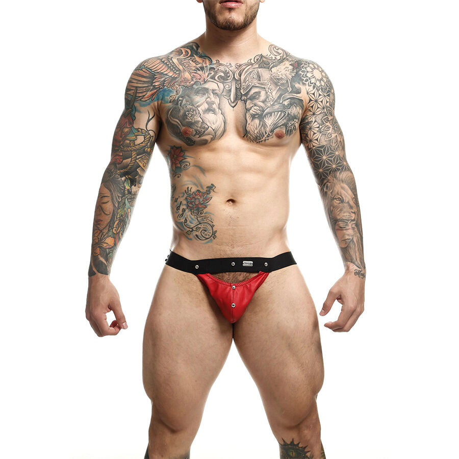 Jockstrap homme effet cuir audacieux Dngeon — détail produit
