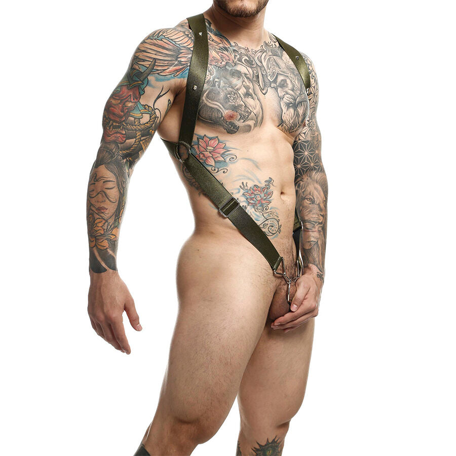 Harnais croisé dans le dos dngeon vert taille unique