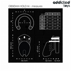 Cage de chasteté Obsidian — vue de dos