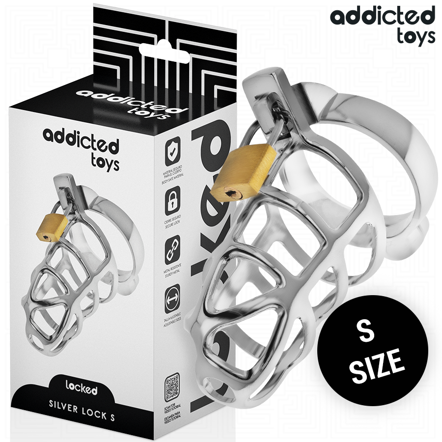 Cage de chasteté métal avec verrou — emballage produit