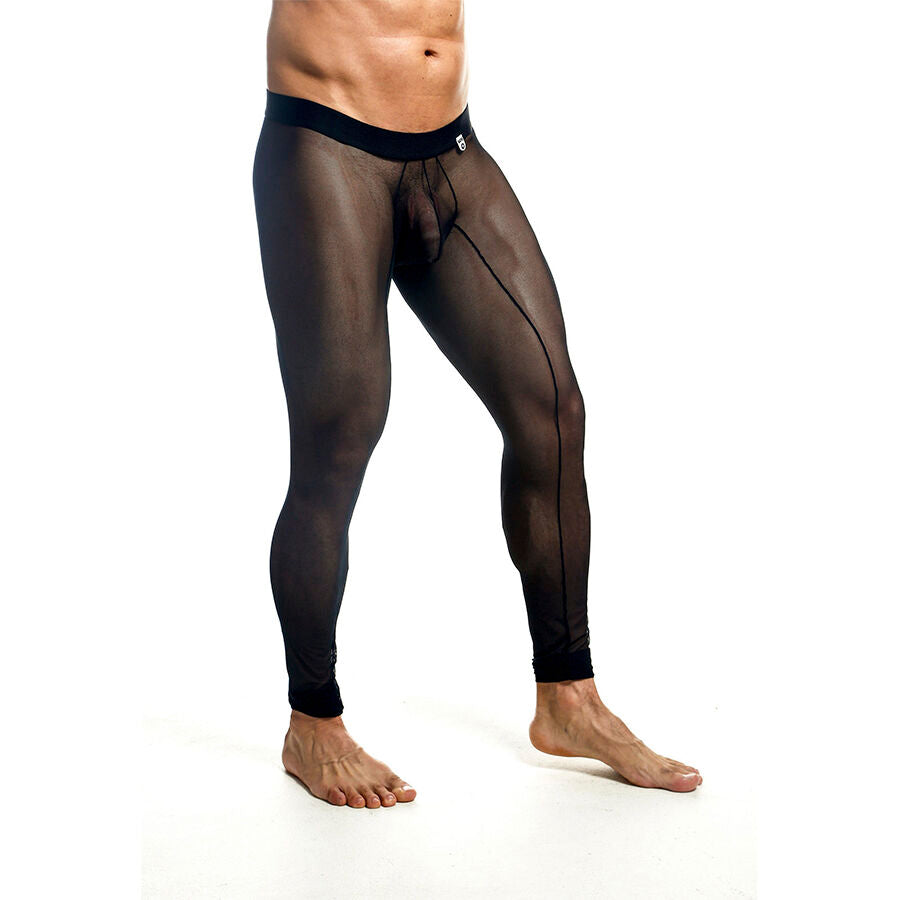 Collants noirs transparents taille L