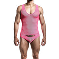 Body transparent rose taille L/XL