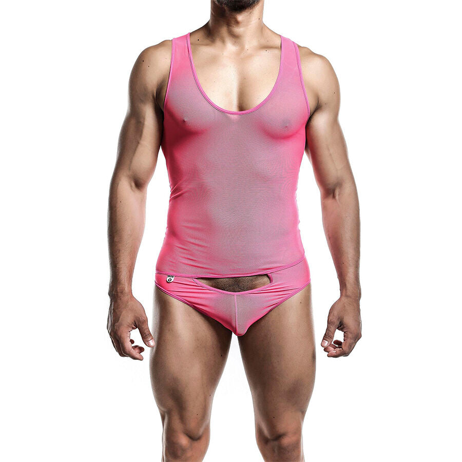 Body transparent rose taille L/XL