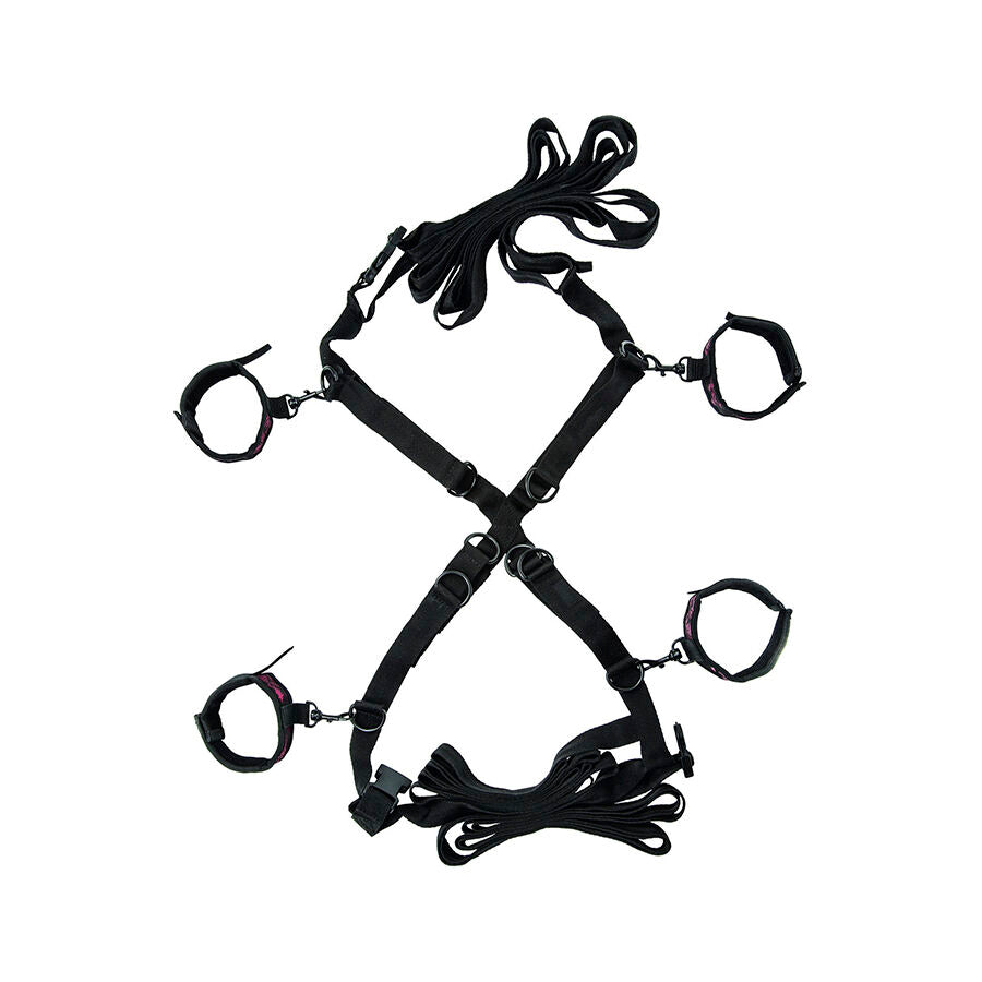 Croix de lit en X pour contention écartée — vue principale