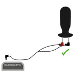 Câbles de stimulation à 90 degrés pour électrostimulateur — vue de dos