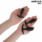 Lot de 3 plugs anaux lisses en silicone — vue de profil