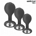 Lot de 3 plugs anaux sphériques en silicone — vue principale