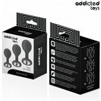 Lot de 3 plugs anaux sphériques en silicone — emballage produit
