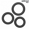 Lot d'anneaux péniens en silicone assortis — vue principale
