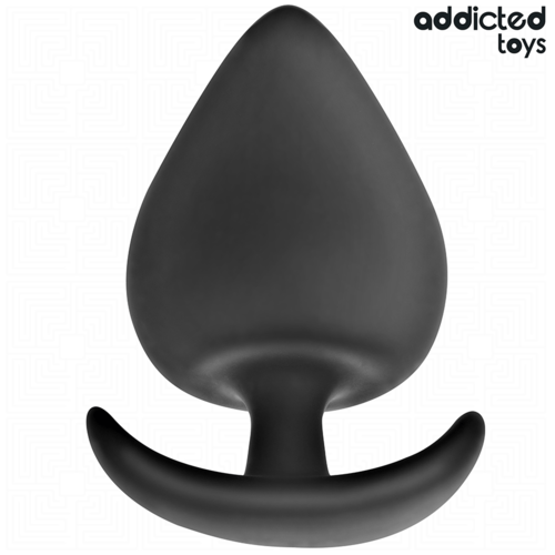 Plug anal Addicted noir à forme conique progressive.