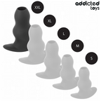 Plug anal creux tunnel en silicone — finition matière 3