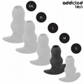 Plug anal creux tunnel en silicone — angle alternatif