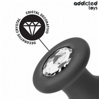 Plug anal bijou en silicone — vue de profil