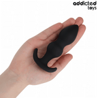 Plug anal silicone forme boule Addicted — finition matière