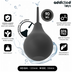 Poire de douche intime de voyage Addicted Toys 90 ml noire avec canule fine, vue trois quarts