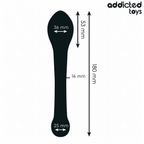 Stimulateur anal en silicone progressif — détail texture surface
