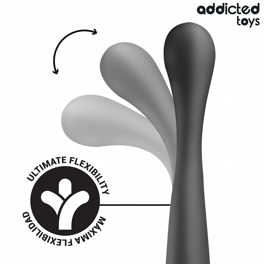 Masseur anal silicone longue insertion — vue de dos