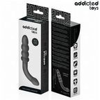 Double masseur anal en silicone — vue rapprochée