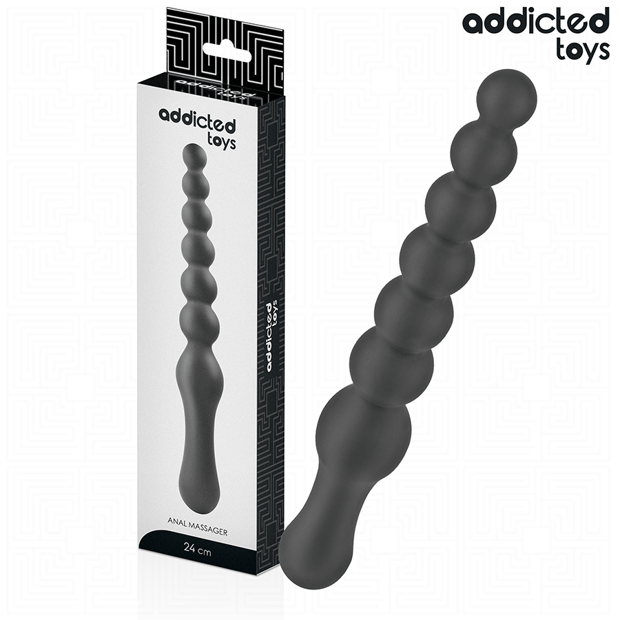 Chapelet anal en silicone progressif — détail produit