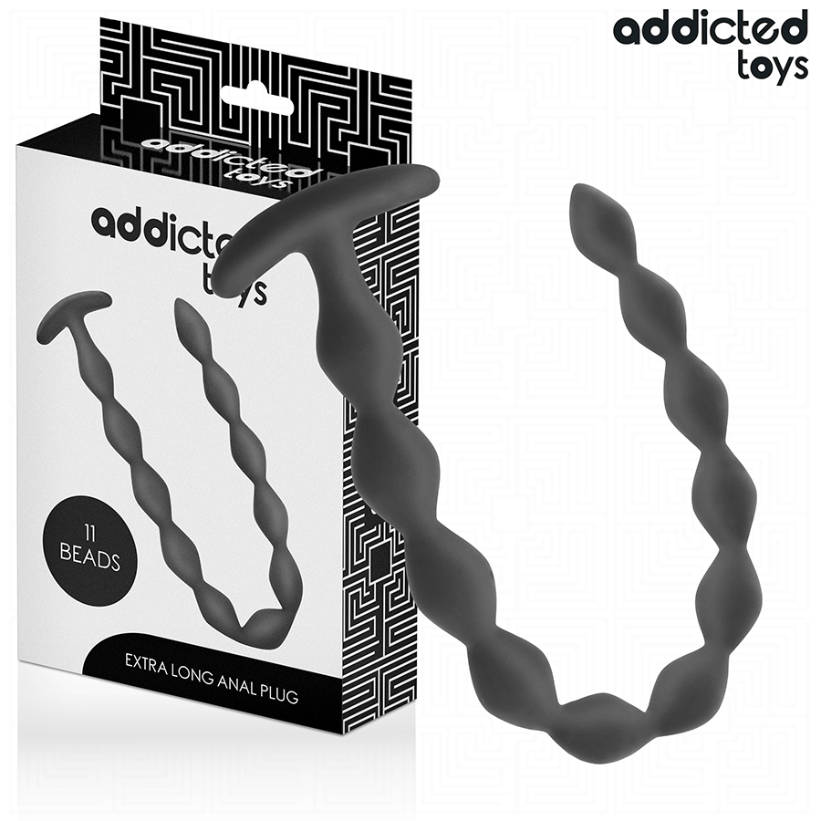 Plug anal extra long en silicone — détail produit