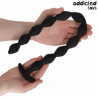 Plug anal extra long en silicone — vue de profil