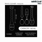 Poire de douche intime de voyage grand volume — détail texture surface