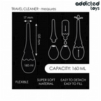 Poire de douche intime de voyage ergonomique — détail texture surface