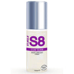 Flacon pompe S8 Cum Glide 125 ml de face, lubrifiant hybride a la texture blanche realiste, glisse durable, se rince sans residu pour un confort net.