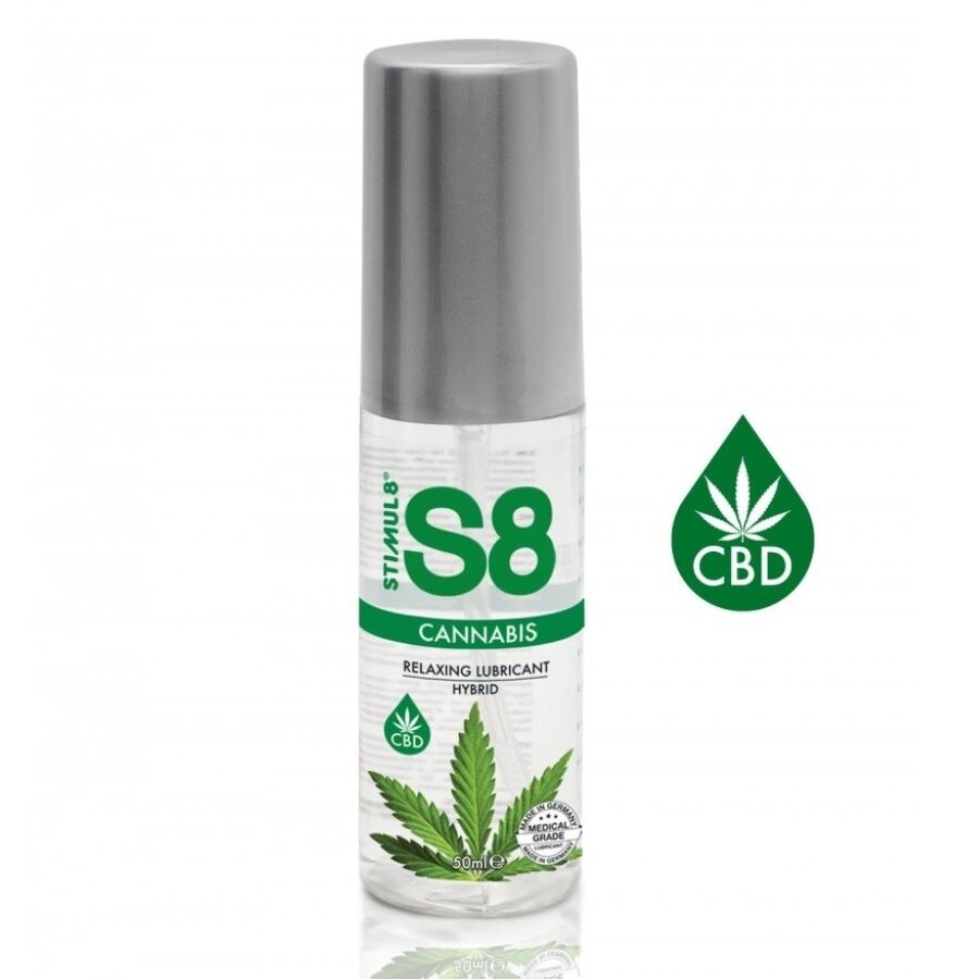 Lubrifiant hybride au cannabis S8 — détail texture surface