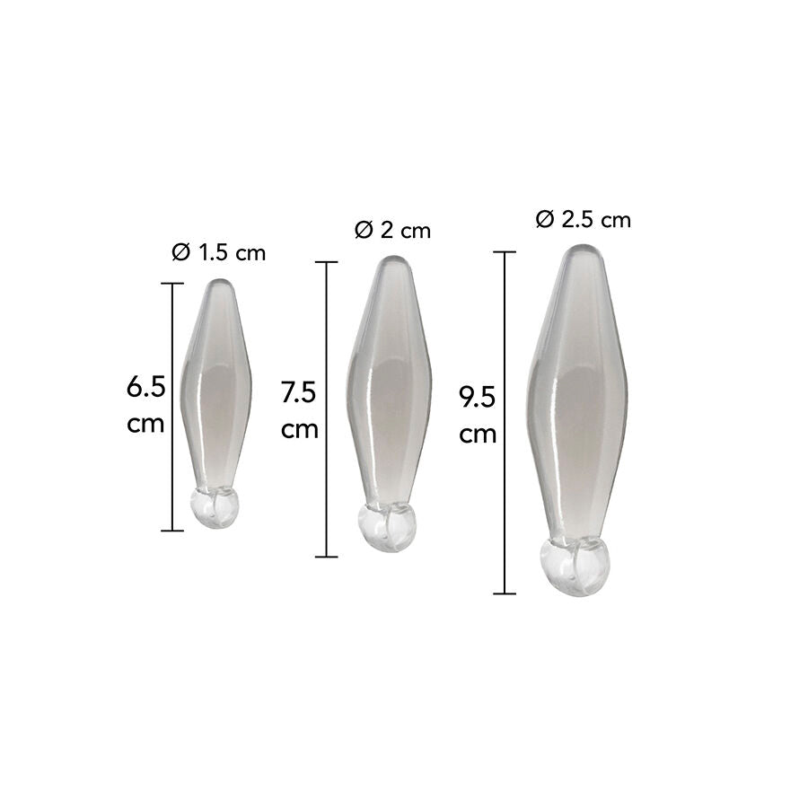 Jeu anal finger rimmer 3 PIÈCES transparent