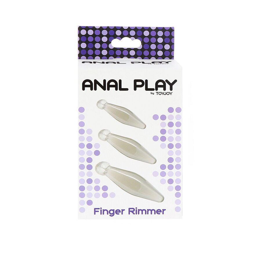 Jeu anal finger rimmer 3 PIÈCES transparent
