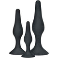 Plug anal curvy companions 3 pièces noir