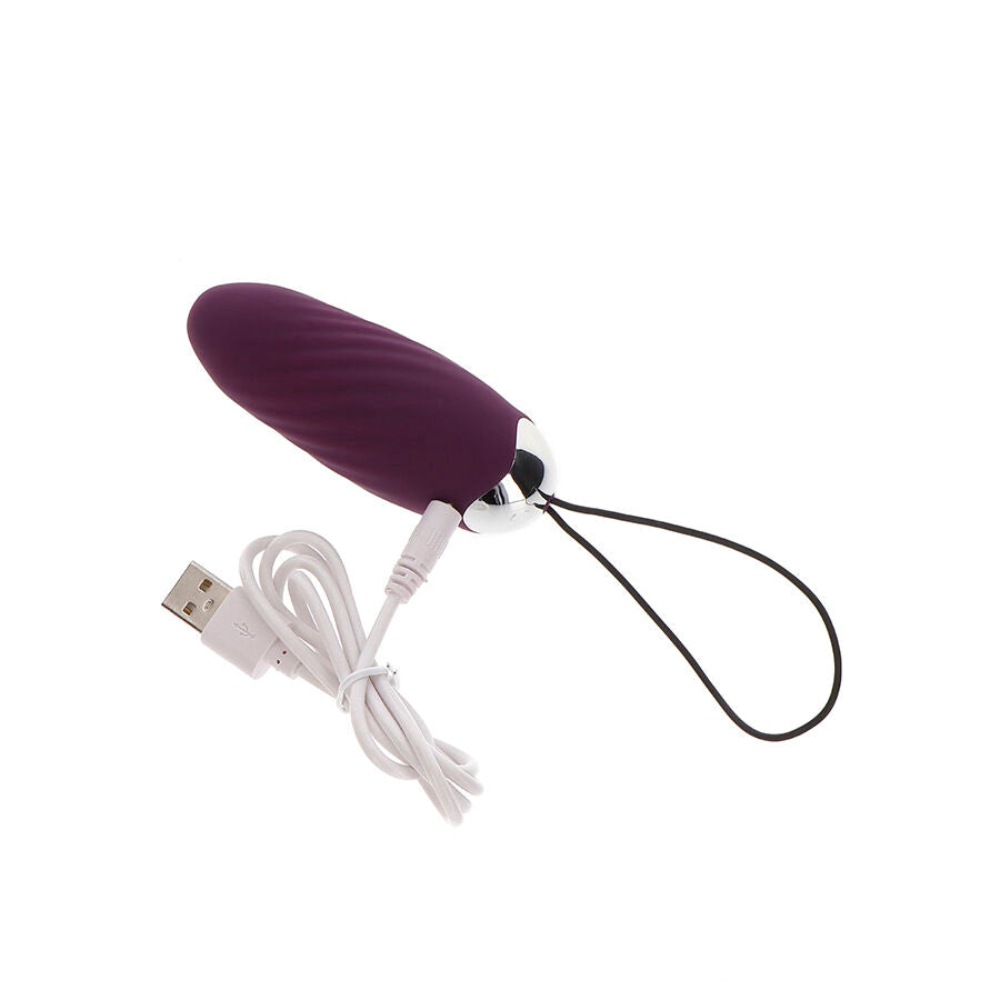 Œuf vibrant en silicone avec télécommande 8 modes — vue de dos
