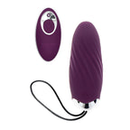 Œuf vibrant en silicone avec télécommande 8 modes — détail texture surface
