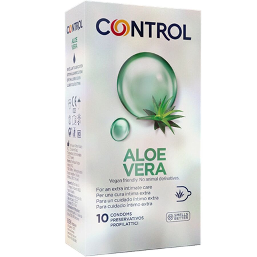Préservatifs lubrifiés à l'aloe vera lot de 10 — vue principale