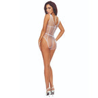 Bodystocking grille entrejambe ouvert Passion — détail produit