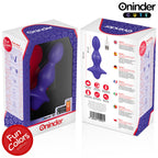 Vibromasseur anal en silicone à neuf modes connecté — comparatif dimensionnel