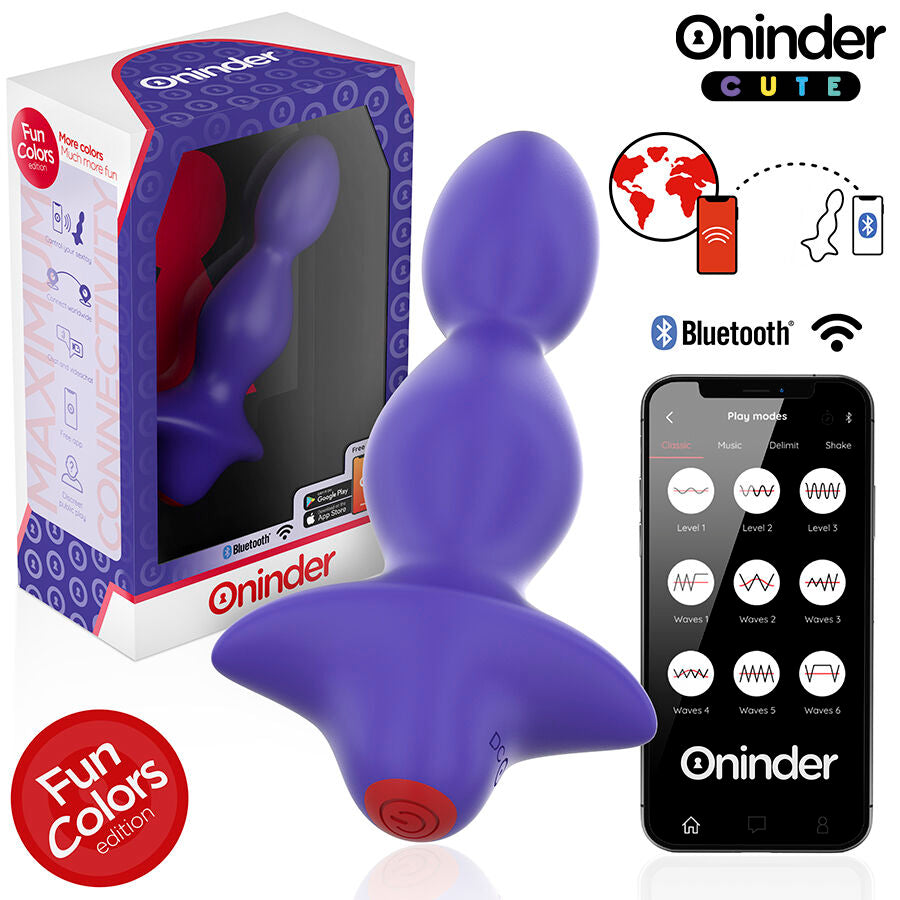 Vibromasseur anal en silicone à neuf modes connecté — vue principale