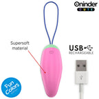 Œuf vibrant connecté silicone multi-stimulations — détail texture surface 2