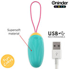 Œuf vibrant connecté silicone multi-stimulations — packaging fournisseur