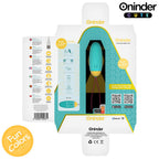 Œuf vibrant connecté silicone multi-stimulations — vue trois quarts