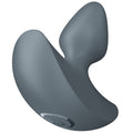 Plug anal vibrant Satisfyer Booty Absolute Beginners 1 gris ardoise, corps conique en silicone et large base evasee, plug d'entrainement anal pour debuter.
