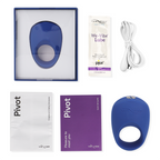 Anneau vibrant connecté pour couple en silicone — vue rapprochée
