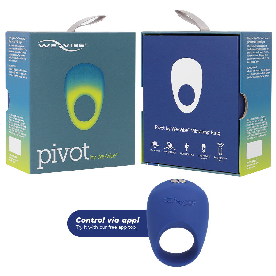 Anneau vibrant connecté pour couple en silicone — emballage produit